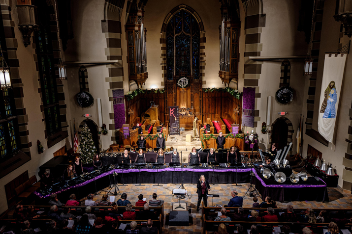 Gallery 1 - Handbells in church at Christmas