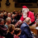 Gallery 3 - Santa gives out candy to audience