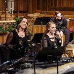 Gallery 2 - Smiling handbell ringers. 