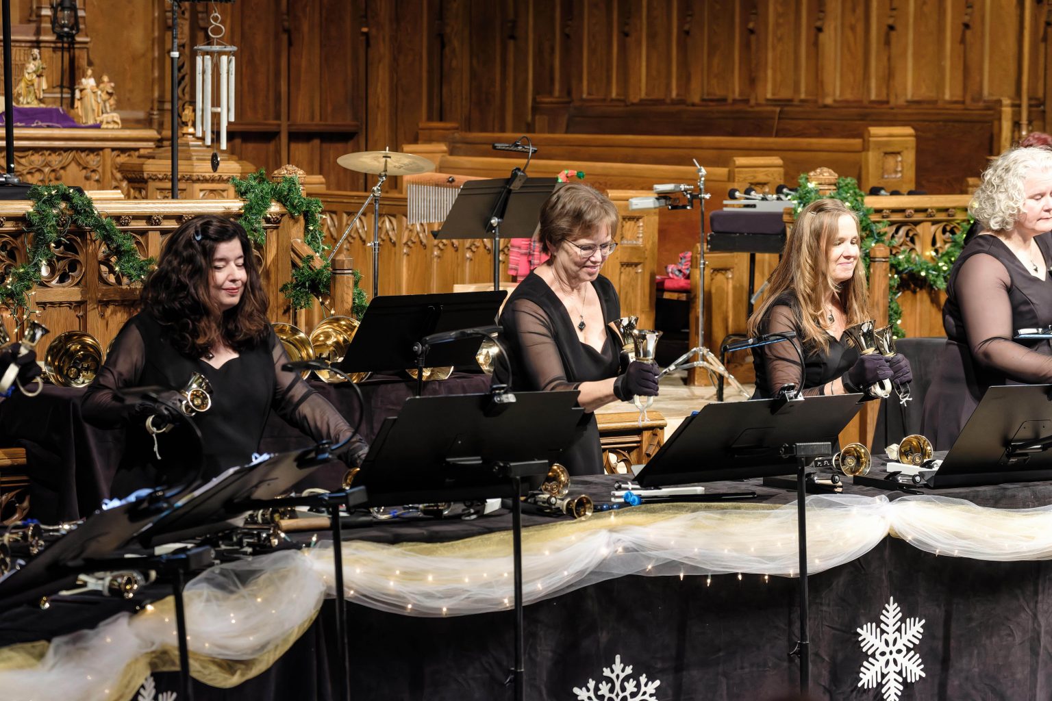 Gallery 3 - Handbell ringers in concert. 