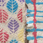 Gallery 2 - dried sheets of colored pulp-decortated handmade paper