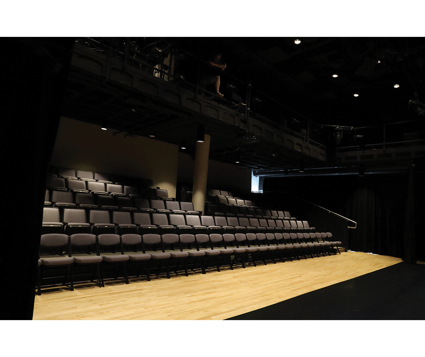 Gallery 6 - View of set audience seating from stage in theatre